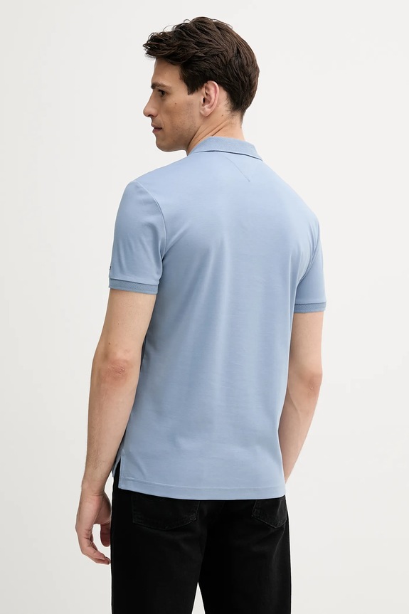 Îmbrăcăminte Tommy Hilfiger polo de bumbac MW0MW39552 albastru