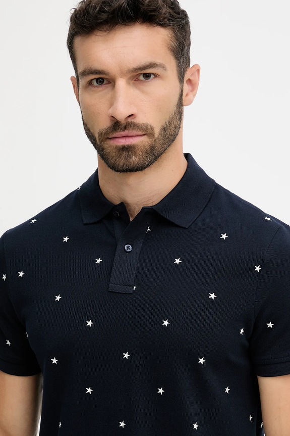 Πόλο Tommy Hilfiger σκούρο μπλε MW0MW39835