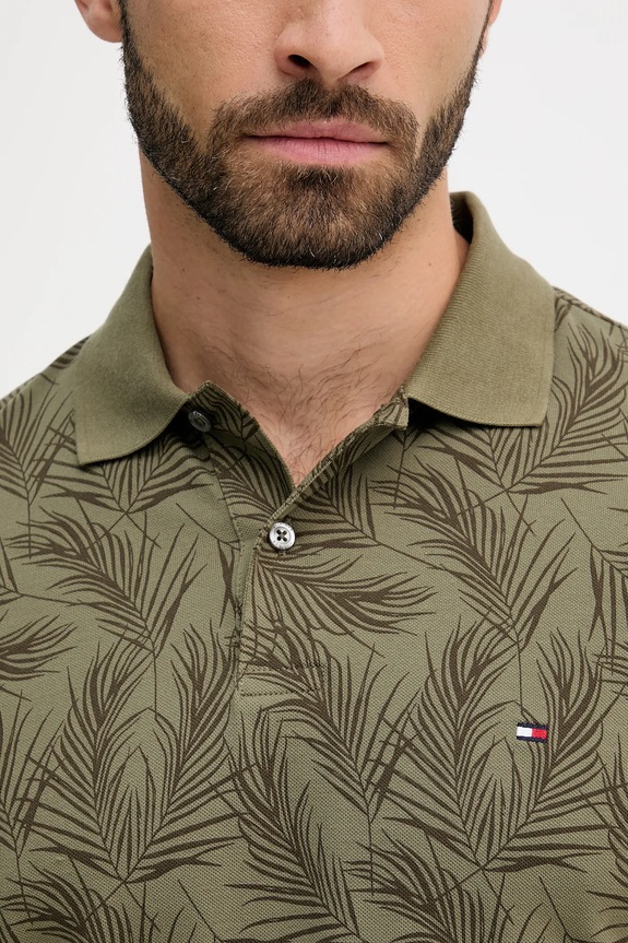 Pamučna polo majica Tommy Hilfiger MW0MW40680 zelena