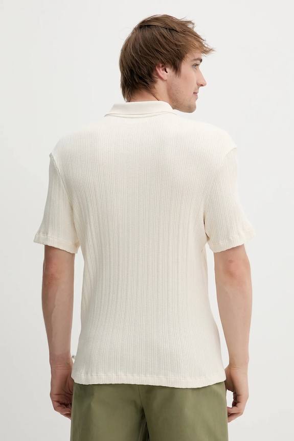 Îmbrăcăminte Samsoe Samsoe polo de bumbac SAKEVIN M25200034 bej