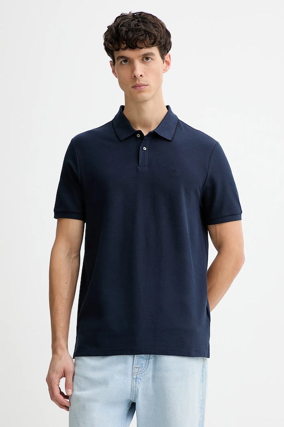 Calvin Klein polo bărbătesc din bumbac regular bleumarin LV04LC239G