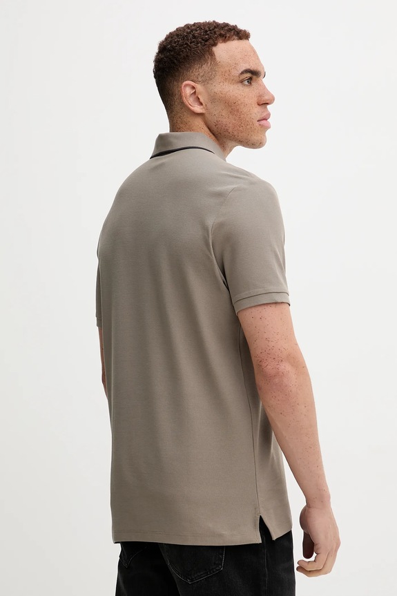 Oblečenie Calvin Klein polo tričko pánske bavlnené LV04LC239G béžová