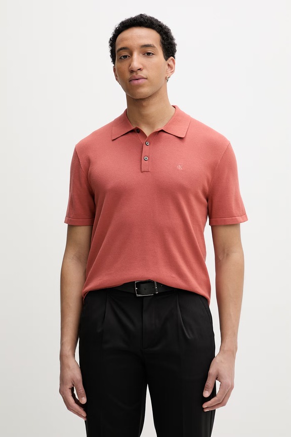 Calvin Klein férfi pamut póló narancssárga LV04LC326G