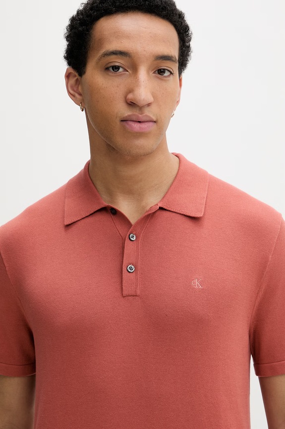 Calvin Klein férfi pamut póló narancssárga LV04LC326G