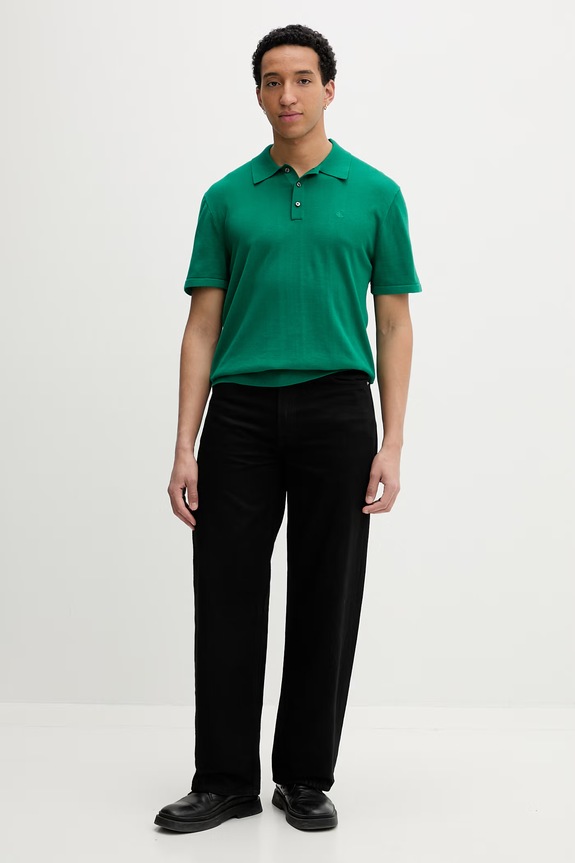 Calvin Klein póló férfi pamut LV04LC326G zöld SS26