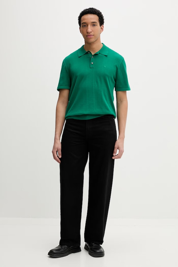 Calvin Klein póló férfi pamut LV04LC326G zöld SS26