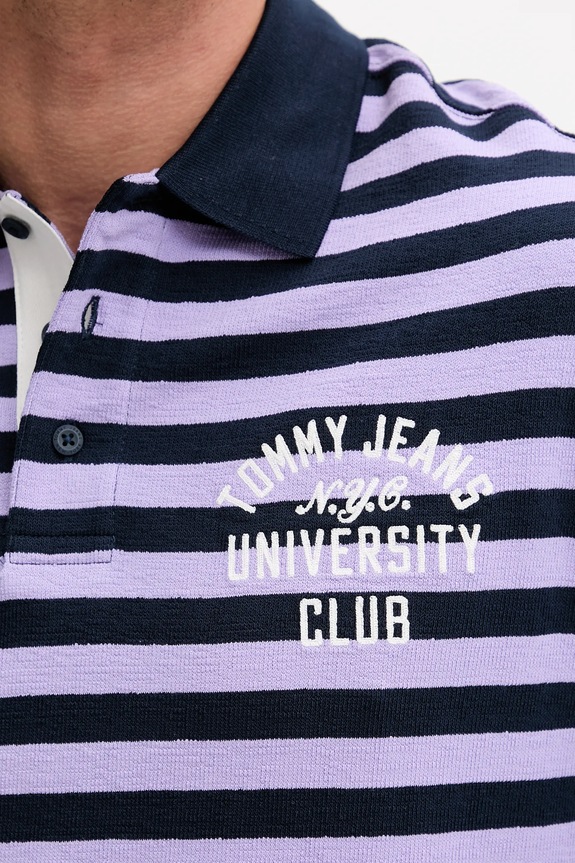 Tommy Jeans polo in cotone DM0DM21786 violetto