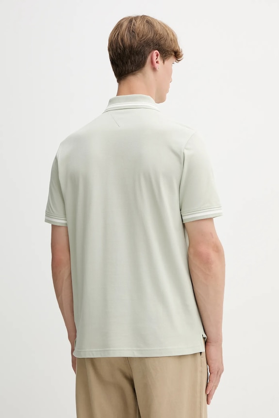 Oblečenie Bavlnené polo tričko Tommy Jeans DM0DM21846 zelená