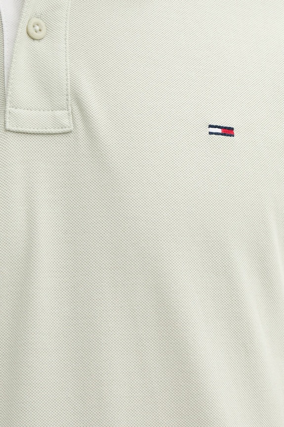 Bavlnené polo tričko Tommy Jeans DM0DM21846 zelená