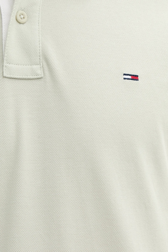Bavlnené polo tričko Tommy Jeans DM0DM21846 zelená