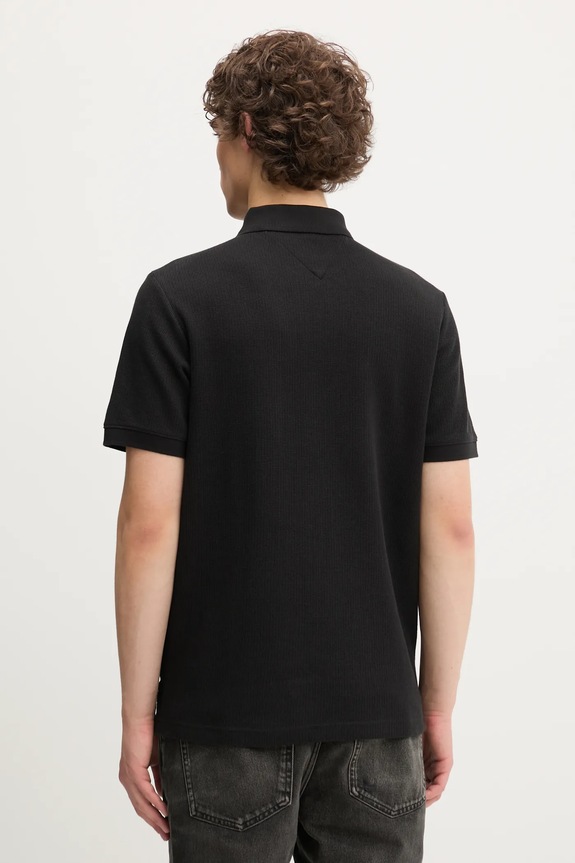 Oblečenie Bavlnené polo tričko Tommy Jeans DM0DM21935 čierna
