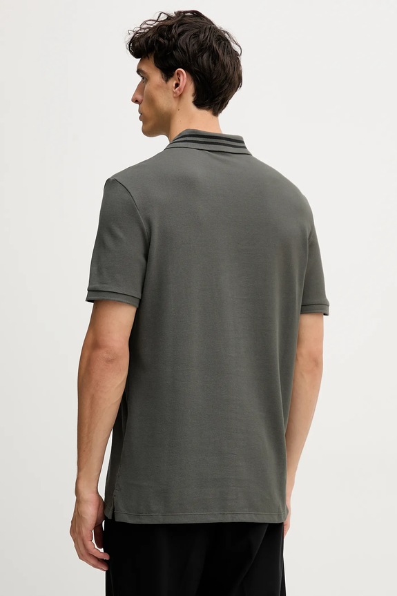 Ρούχα Βαμβακερό μπλουζάκι πόλο Calvin Klein Jeans LV04RC276G πράσινο