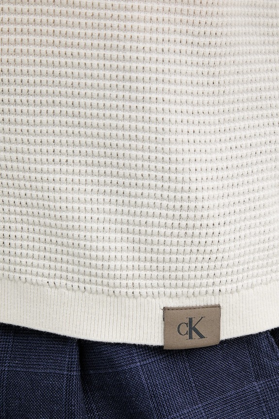 Calvin Klein Jeans pamut póló LV04RC306G bézs