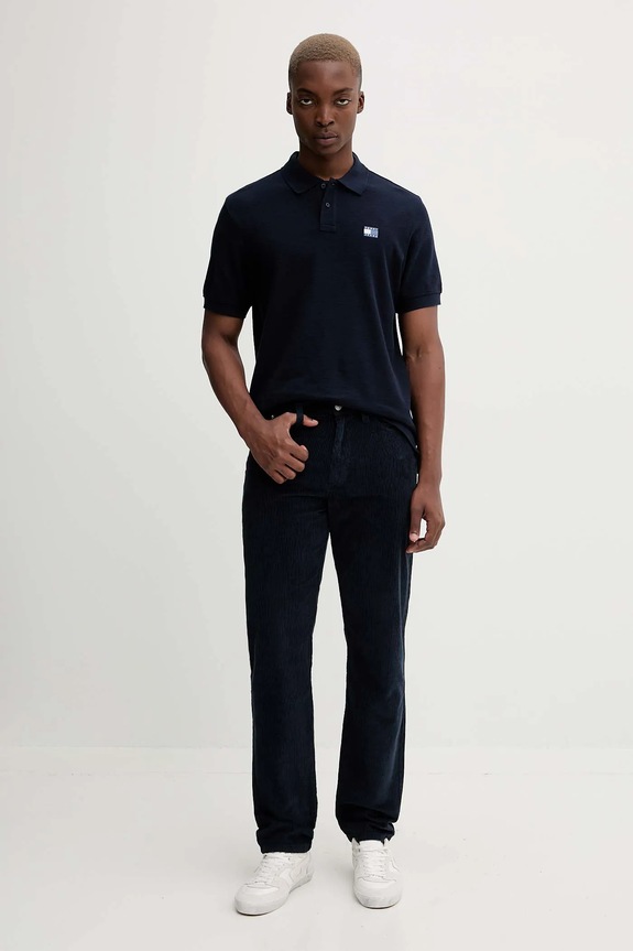 Bavlnené polo tričko Tommy Jeans DM0DM22063 tmavomodrá AW25