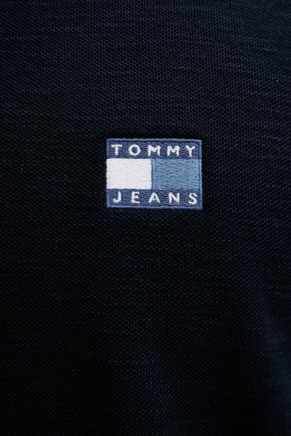 Bavlnené polo tričko Tommy Jeans DM0DM22063 tmavomodrá