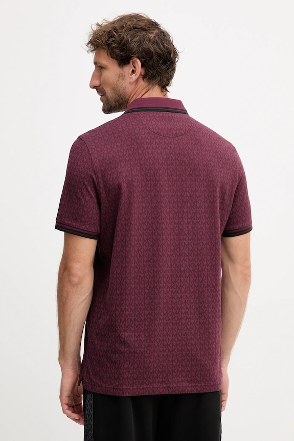 Oblečenie Bavlnené polo tričko Michael Kors CS550V85KS burgundské
