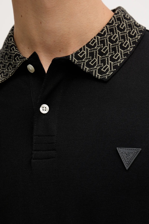 Guess tricou polo LYLE M5YP60.K7O64 negru