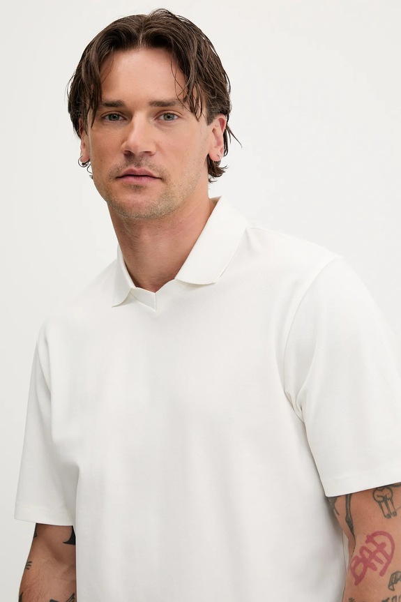 Polo tričko HUGO Dimersve béžová 50542770