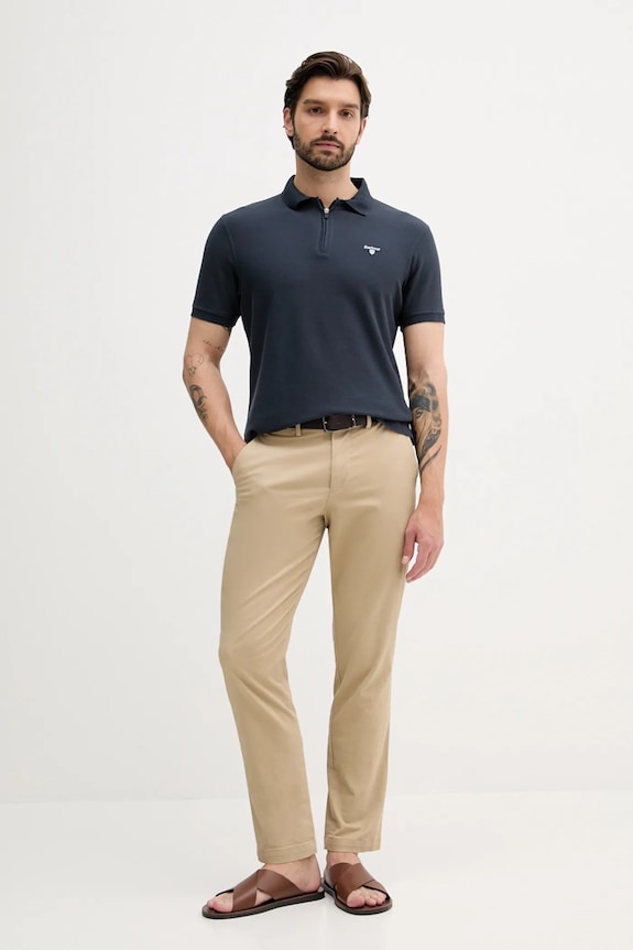 Barbour polo bawełniane WADWORTH MML1398 granatowy AW25