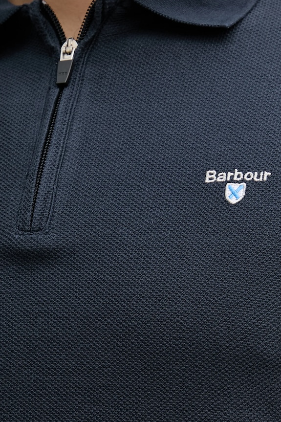Barbour polo bawełniane WADWORTH MML1398 granatowy