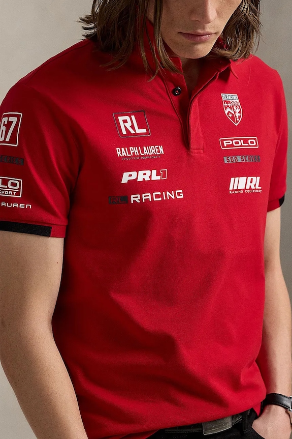Polo Ralph Lauren polo Sskccmslm2 Short Sleeve rosso 710972342