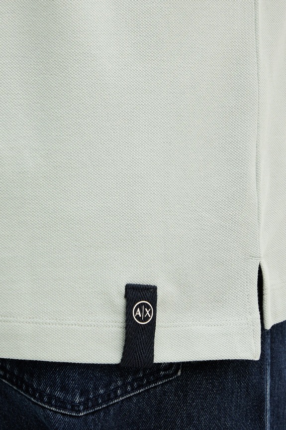 Бавовняне поло Armani Exchange зелений XM000990.AF10366