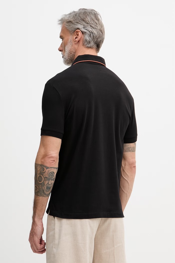 Oblečenie Armani Exchange polo tričko pánske s bavlnou XM001289.AF10363 čierna