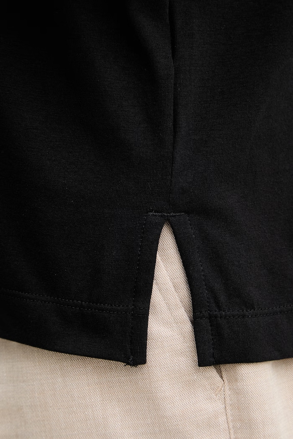 Armani Exchange polo tričko pánske s bavlnou XM001289.AF10363 čierna