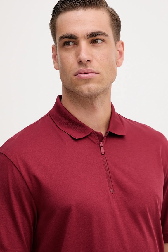 Armani Exchange pamut póló burgundia XM001291.AF10364