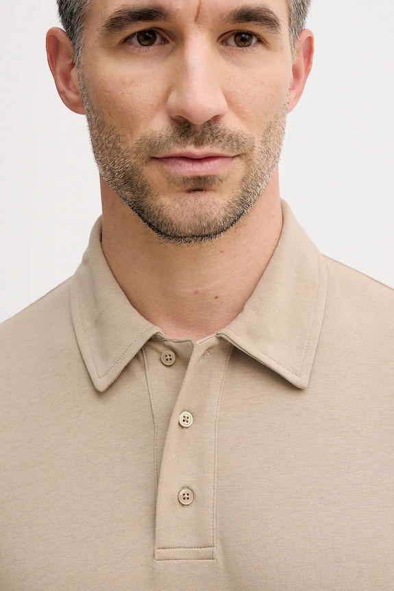 Sisley tricou polo bej 3ZDES300X