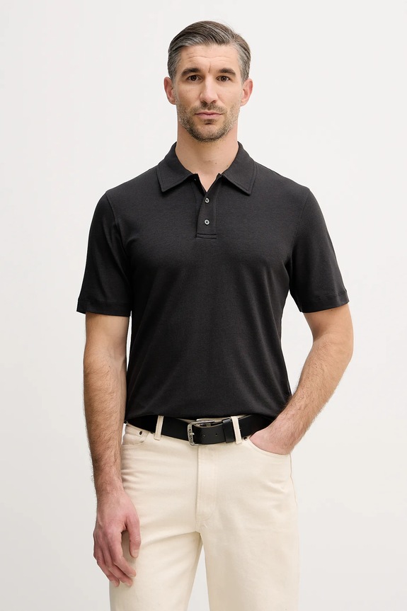 Sisley polo z elastanem szary 3ZDES300X