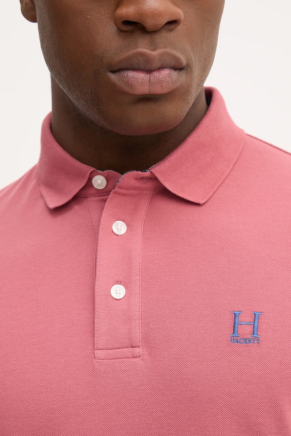 Hackett London polo bawełniane czerwony HM5600001