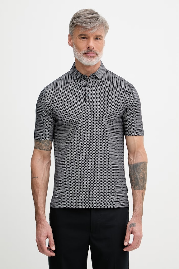 Armani Exchange polo męskie bawełniane granatowy XM000735.AF10356