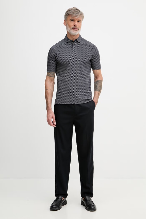Armani Exchange polo męskie bawełniane XM000735.AF10356 granatowy SS26