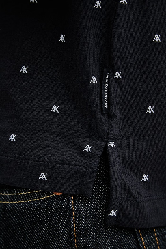 Armani Exchange polo męskie bawełniane XM000735.AF10356 granatowy