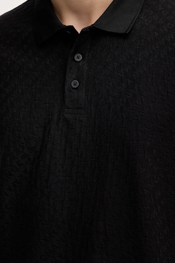 Armani Exchange polo bawełniane XM001882.AF10337 czarny
