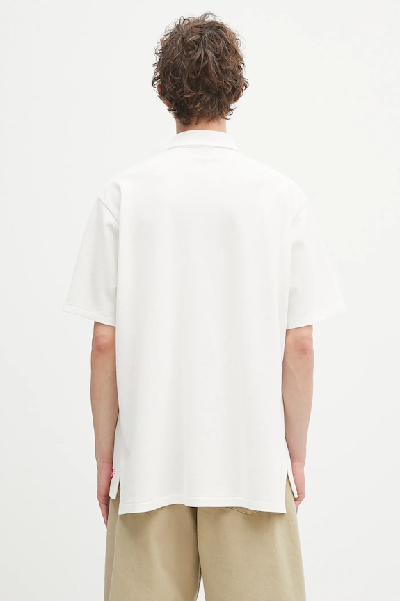 Oblečení Bavlněné polo tričko Human Made HM29CS025 bílá