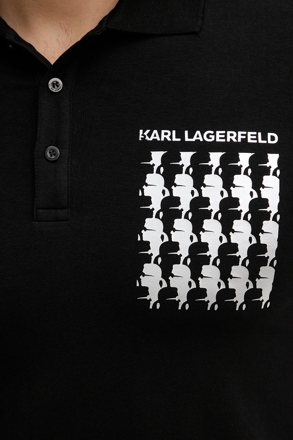 Polo tričko Karl Lagerfeld 554235.745400 čierna