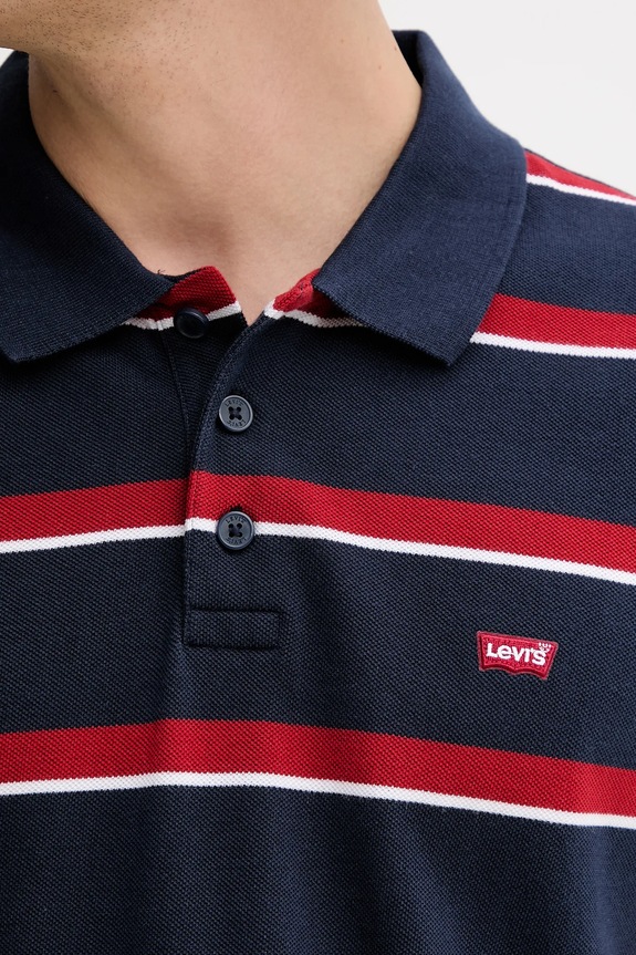 Pamučna polo majica Levi's 35883.0326 mornarsko plava