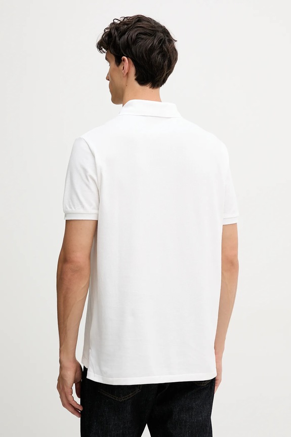 Ρούχα Βαμβακερό μπλουζάκι πόλο Polo Ralph Lauren 710P00095 λευκό