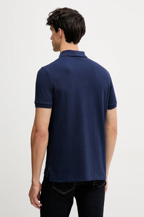 Ρούχα Βαμβακερό μπλουζάκι πόλο Polo Ralph Lauren 710P00095 σκούρο μπλε