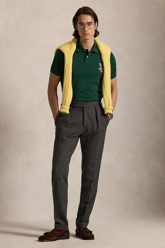 Odjeća Pamučna polo majica Polo Ralph Lauren 710P00095 zelena