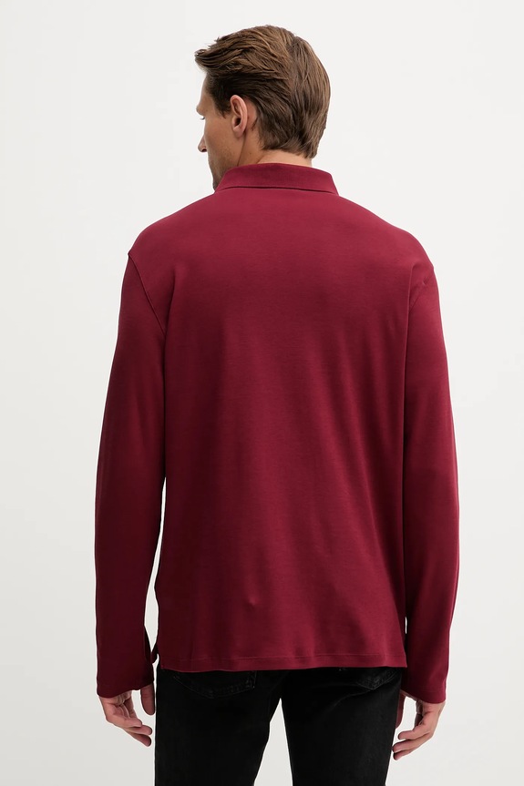 Ruházat Calvin Klein pamut hosszúujjú LV040EM909 burgundia
