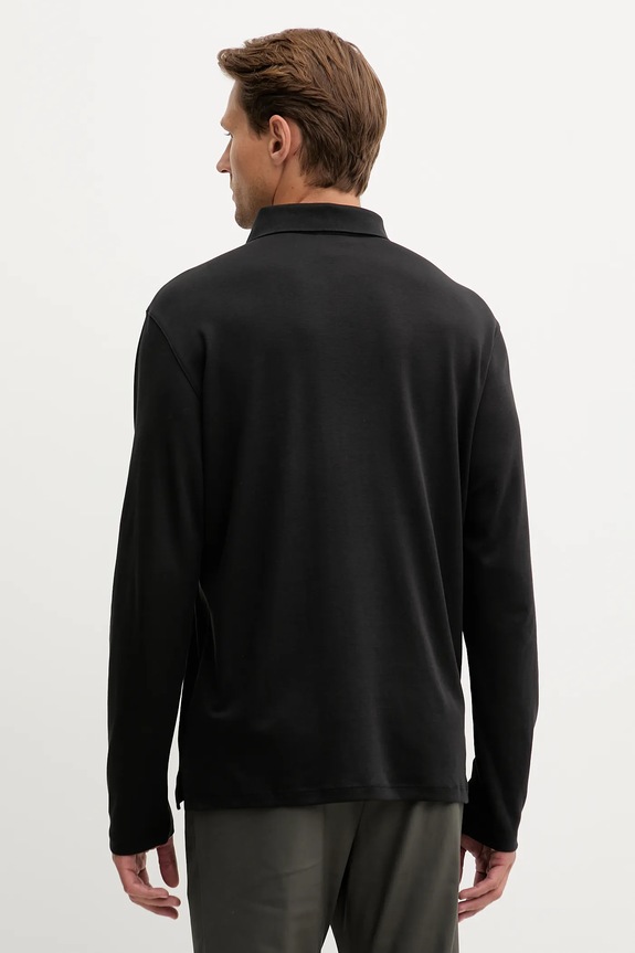 Ρούχα Βαμβακερή μπλούζα με μακριά μανίκια Calvin Klein LV040EM909 μαύρο