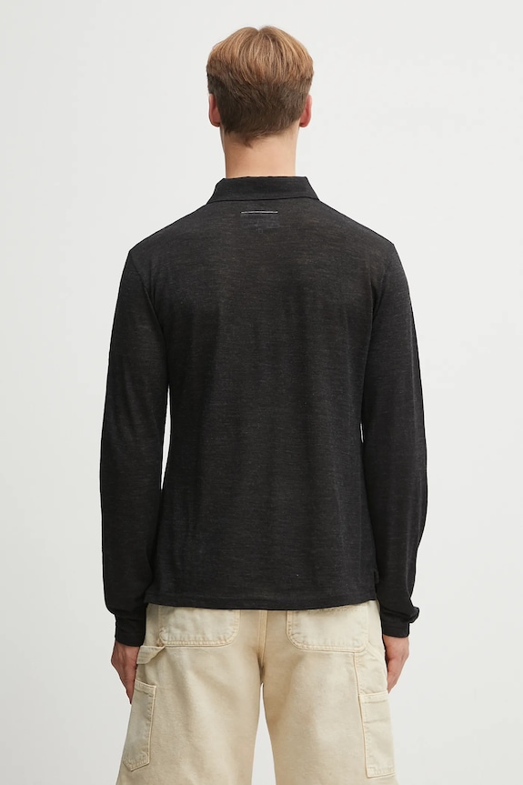Îmbrăcăminte MM6 Maison Margiela longsleeve din lână SH2GL0004.M20123.899 negru