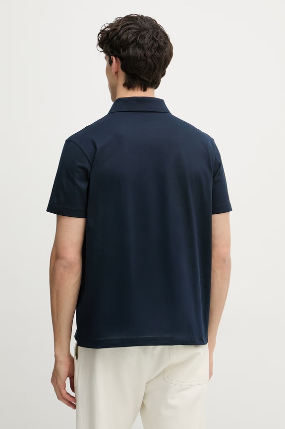 Îmbrăcăminte Paul&Shark polo pentru bărbați, din bumbac tricotat 99311000 bleumarin