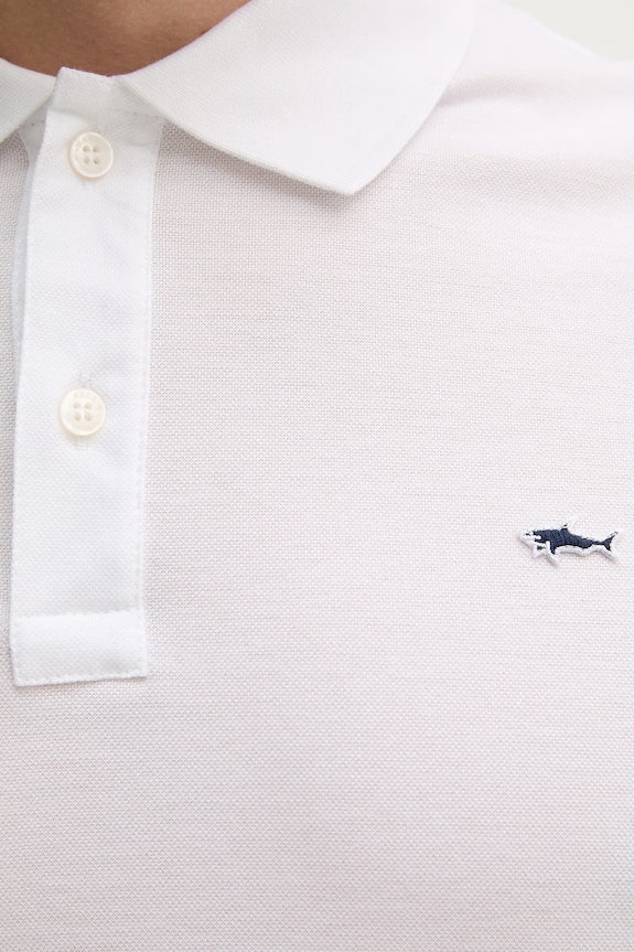Paul&Shark polo de bumbac Knitwear 99311001 alb