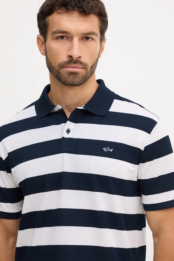 Paul&Shark polo bawełniane Knitwear niebieski 99311002