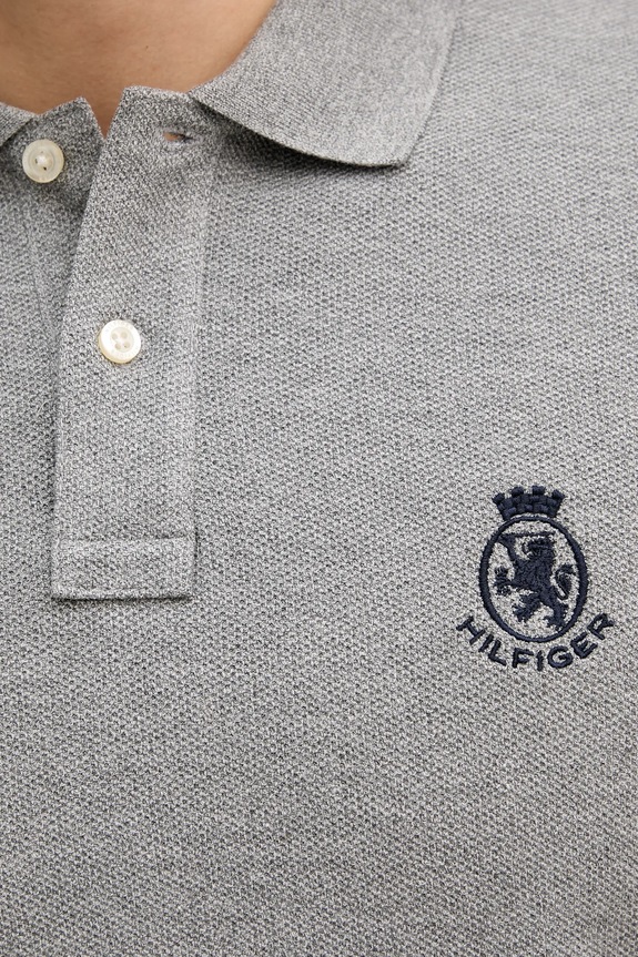 Polo tričko Tommy Hilfiger MW0MW40820 sivá