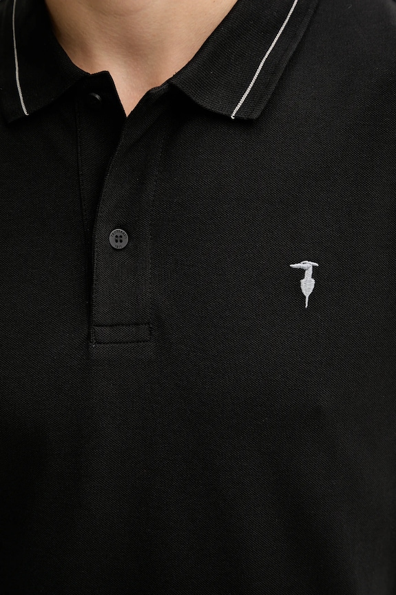 Trussardi polo bawełniane G5018000026N czarny
